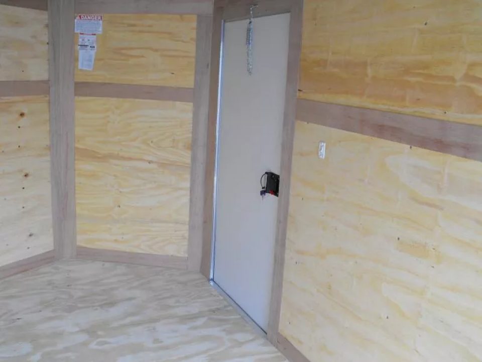 New Trailer 6 X 10  Ramp Door   6'  Tall White In Color ( 080 Skin )