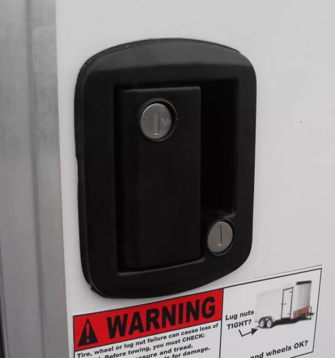 New Trailer 6 X 10  Ramp Door   6'  Tall White In Color ( 080 Skin )