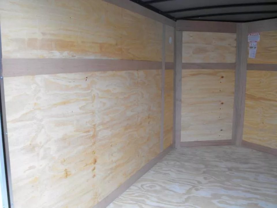 New Trailer 6 X 10  Ramp Door   6'  Tall White In Color ( 080 Skin )
