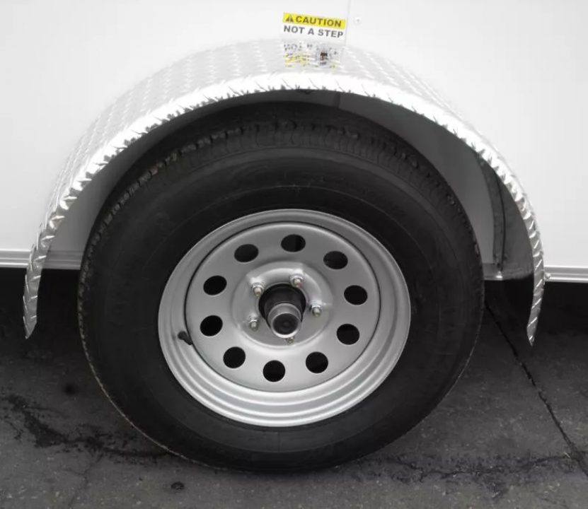 New Trailer 6 X 10  Ramp Door   6'  Tall White In Color ( 080 Skin )