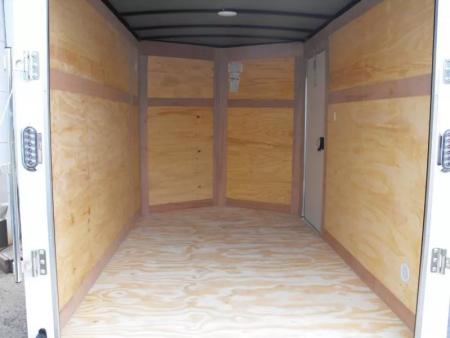 New Trailer 6 X 10  Ramp Door   6'  Tall White In Color ( 080 Skin )