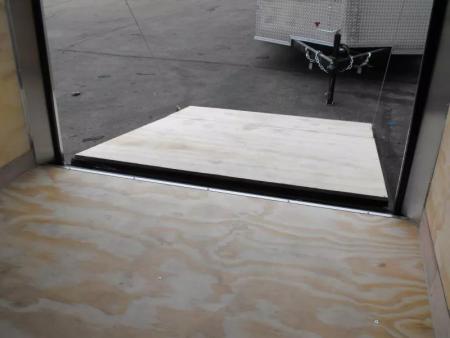New Trailer 6 X 10  Ramp Door   6'  Tall White In Color ( 080 Skin )