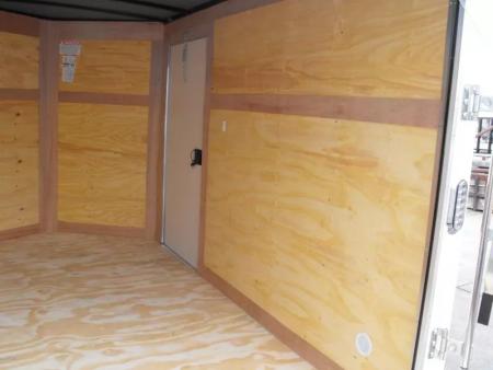 New Trailer 6 X 10  Ramp Door   6'  Tall White In Color ( 080 Skin )