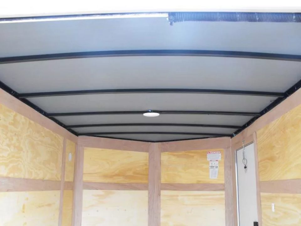 New Trailer 7 X 10  Ramp Door   6'  Tall White In Color ( 080 Skin )