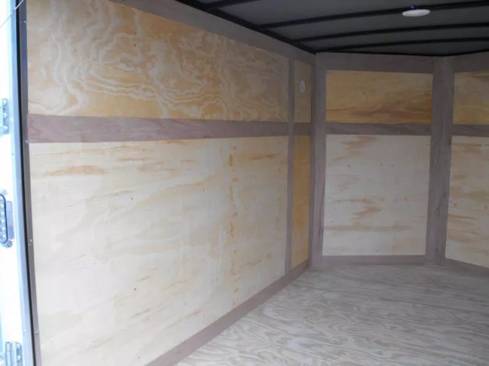New Trailer 7 X 10  Ramp Door   6'  Tall White In Color ( 080 Skin )