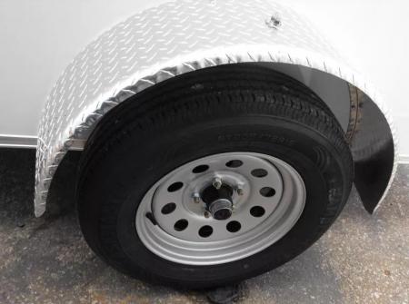 New Trailer 7 X 10  Ramp Door   6'  Tall White In Color ( 080 Skin )