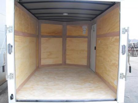 New Trailer 7 X 10  Ramp Door   6'  Tall White In Color ( 080 Skin )