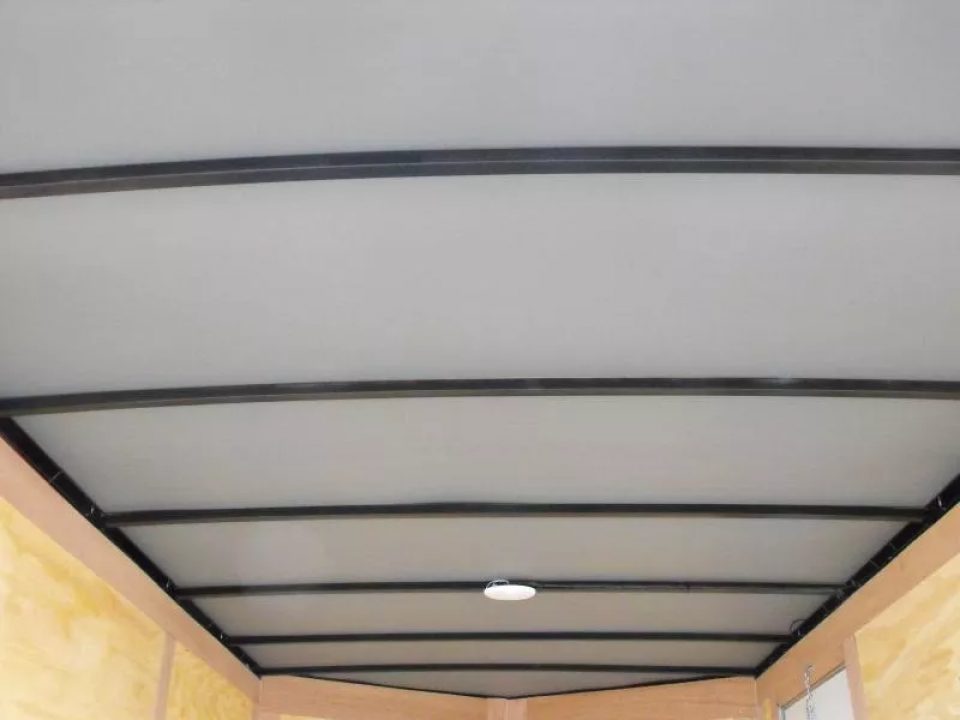 New Enclosed Trailer 7 x 12 BARN DOOR Silver Color 080 Skin 7K _6' 6" Int