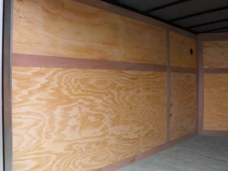 New Enclosed Trailer 7 x 12 BARN DOOR Silver Color 080 Skin 7K _6' 6" Int
