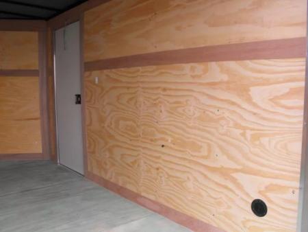 New Enclosed Trailer 7 x 12 BARN DOOR Silver Color 080 Skin 7K _6' 6" Int