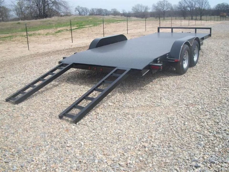 New Buck Dandy Car Hauler   83 X 18   3.5' Dove (7000 GVWR)  Metal Deck Car Hauler
