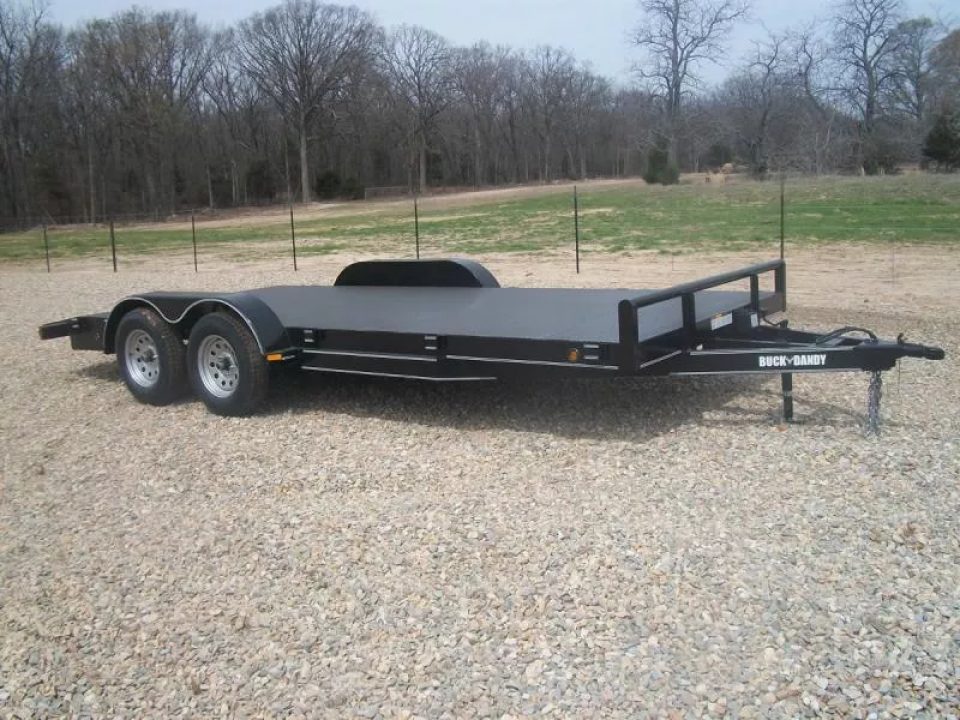 New Buck Dandy Car Hauler   83 X 18   3.5' Dove (7000 GVWR)  Metal Deck Car Hauler