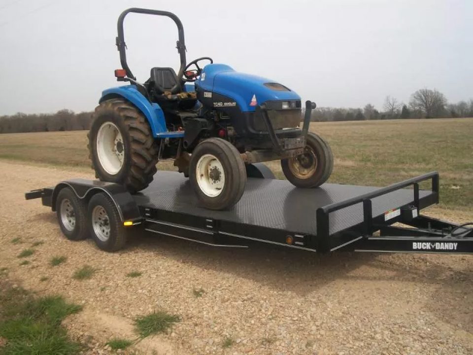 New Buck Dandy Car Hauler   83 X 18   3.5' Dove (7000 GVWR)  Metal Deck Car Hauler