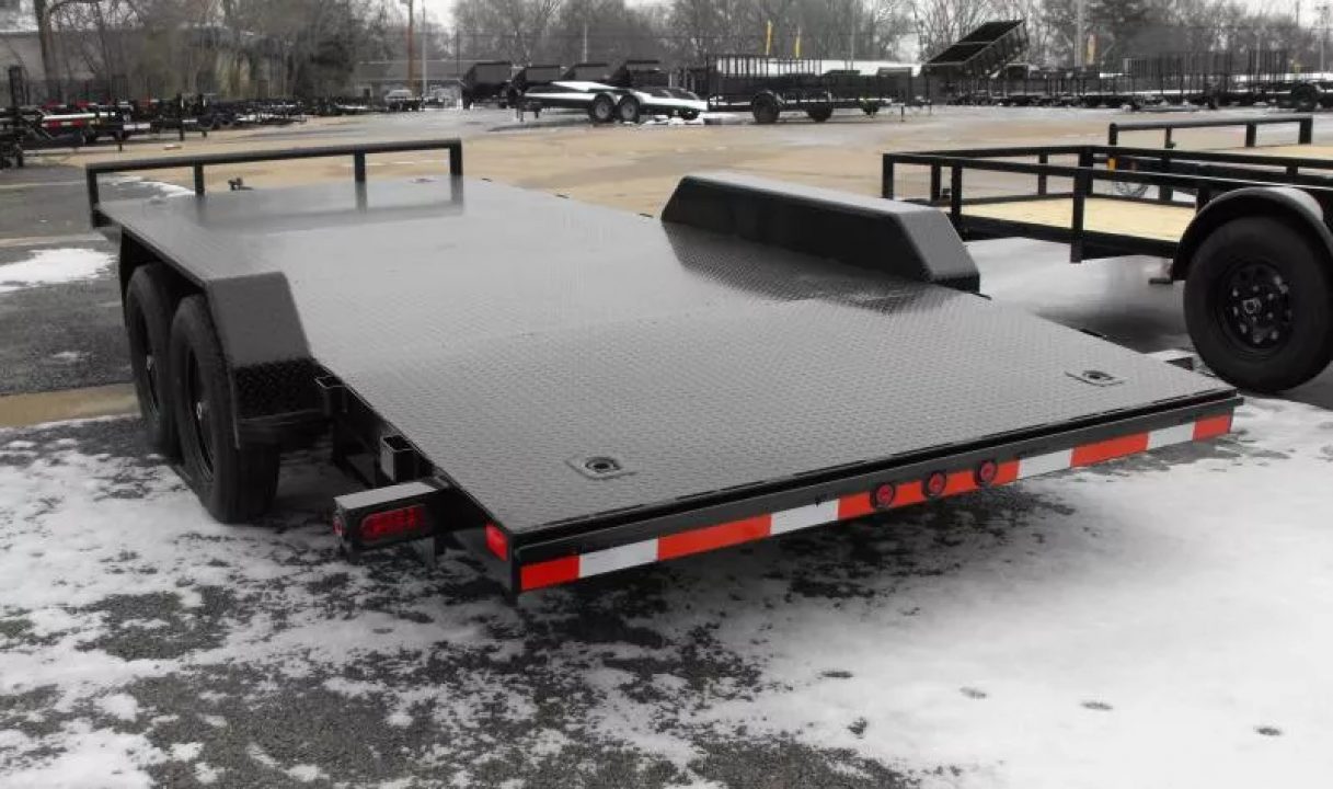 New Buck Dandy Car Hauler   83 X 18   3.5' Dove (7000 GVWR)  Metal Deck Car Hauler