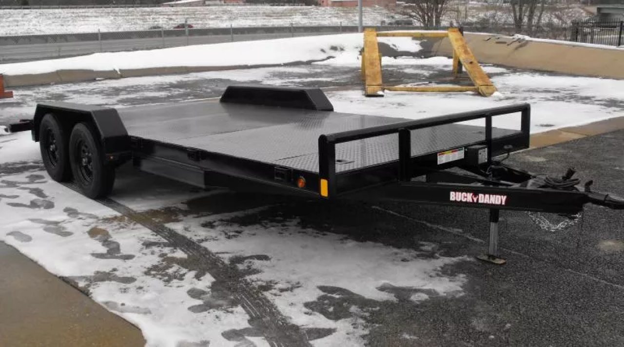 New Buck Dandy Car Hauler   83 X 18   3.5' Dove (7000 GVWR)  Metal Deck Car Hauler