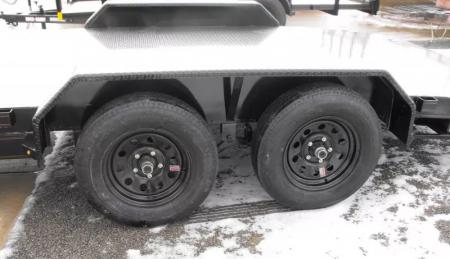 New Buck Dandy Car Hauler   83 X 18   3.5' Dove (7000 GVWR)  Metal Deck Car Hauler