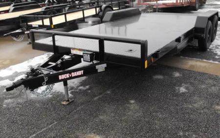 New Buck Dandy Car Hauler   83 X 18   3.5' Dove (7000 GVWR)  Metal Deck Car Hauler