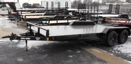 New Buck Dandy Car Hauler   83 X 18   3.5' Dove (7000 GVWR)  Metal Deck Car Hauler