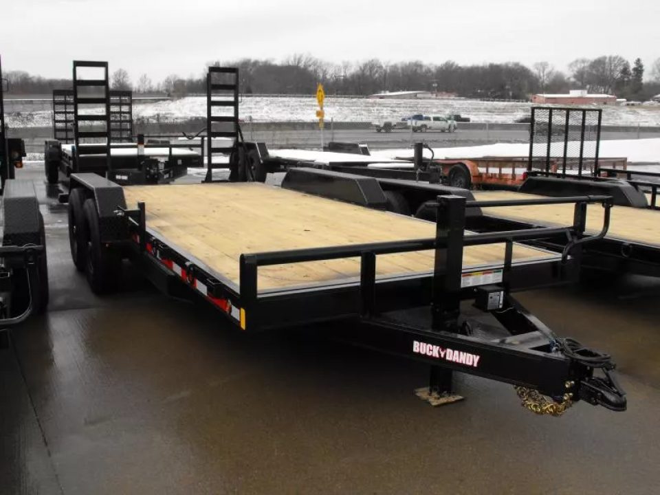 New Equipment Trailer 83 X 18 Dove 14000 GVWR  Stand Up Ramps