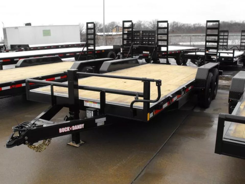 New Equipment Trailer 83 X 18 Dove 14000 GVWR  Stand Up Ramps