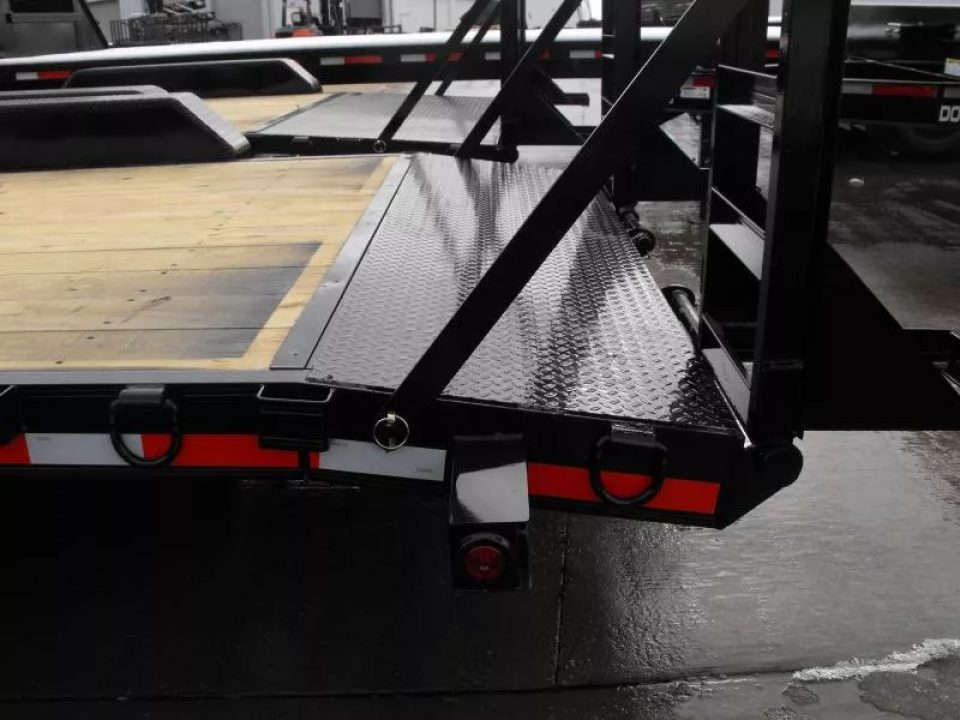 New Equipment Trailer 83 X 18 Dove 14000 GVWR  Stand Up Ramps