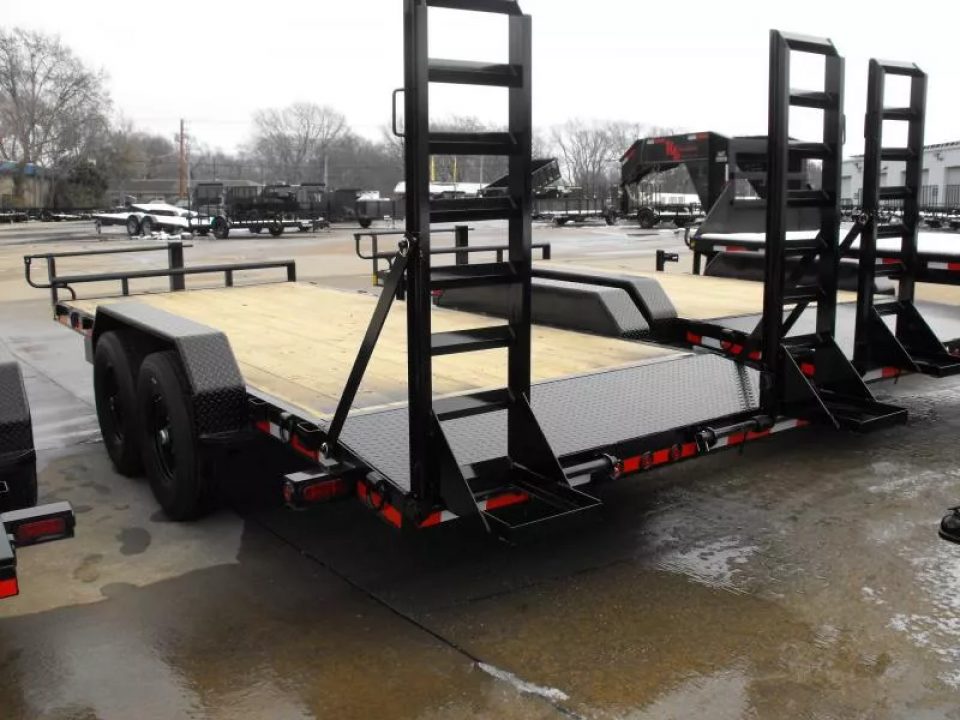 New Equipment Trailer 83 X 18 Dove 14000 GVWR  Stand Up Ramps