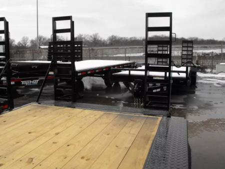 New Equipment Trailer 83 X 18 Dove 14000 GVWR  Stand Up Ramps