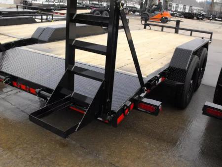 New Equipment Trailer 83 X 18 Dove 14000 GVWR  Stand Up Ramps