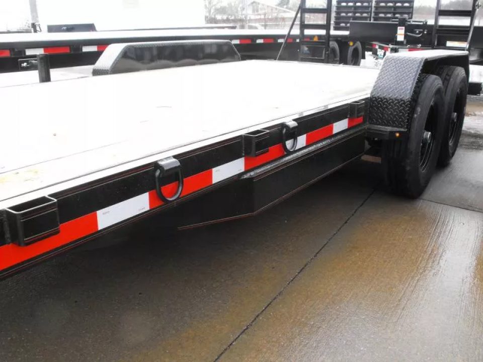 New Equipment Trailer 83 X 18  Dove 14000 GVWR  Stand Up Ramps