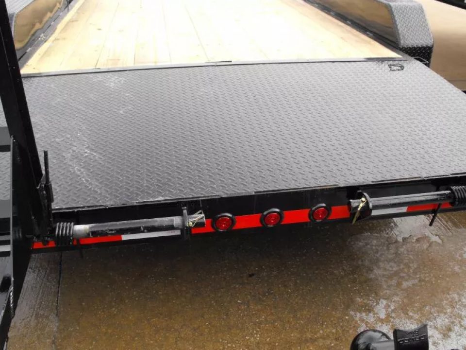 New Equipment Trailer 83 X 18  Dove 14000 GVWR  Stand Up Ramps