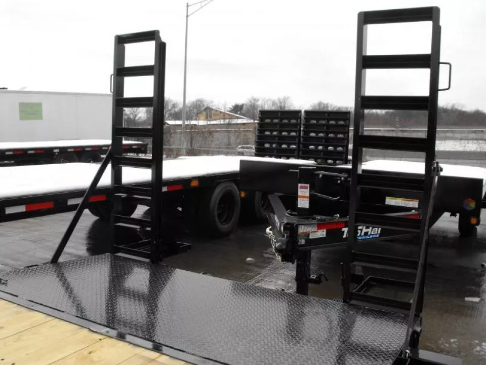 New Equipment Trailer 83 X 18  Dove 14000 GVWR  Stand Up Ramps