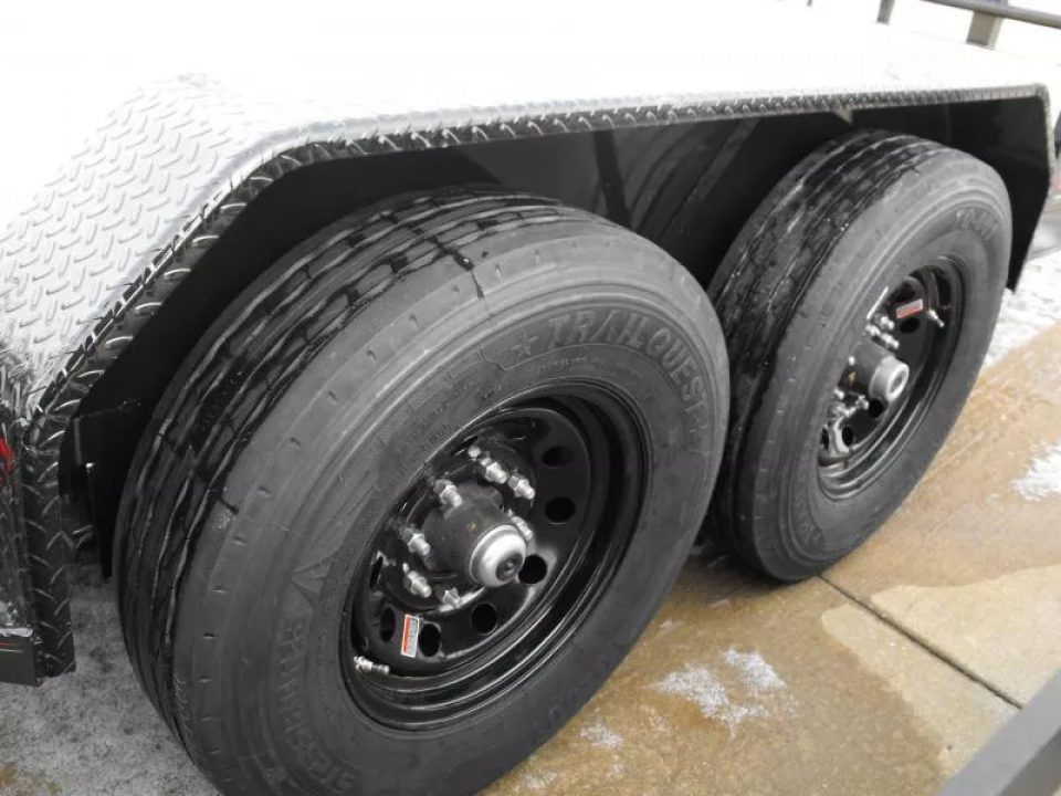 New Equipment Trailer 83 X 18  Dove 14000 GVWR  Stand Up Ramps