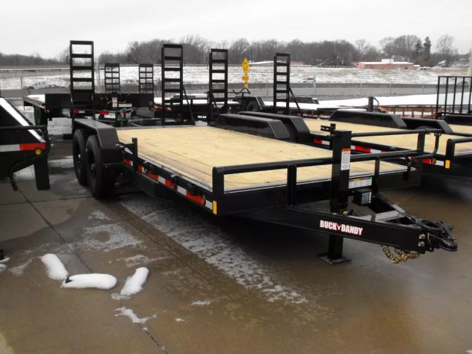 New Equipment Trailer 83 X 18  Dove 14000 GVWR  Stand Up Ramps