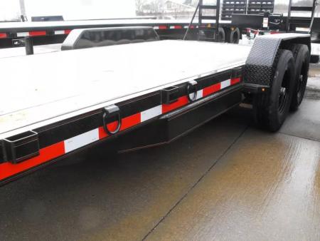 New Equipment Trailer 83 X 18  Dove 14000 GVWR  Stand Up Ramps