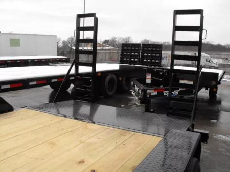 New Equipment Trailer 83 X 18  Dove 14000 GVWR  Stand Up Ramps