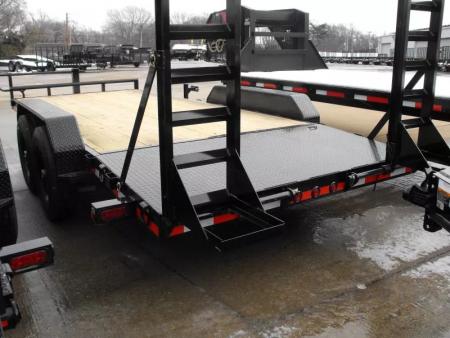 New Equipment Trailer 83 X 18  Dove 14000 GVWR  Stand Up Ramps