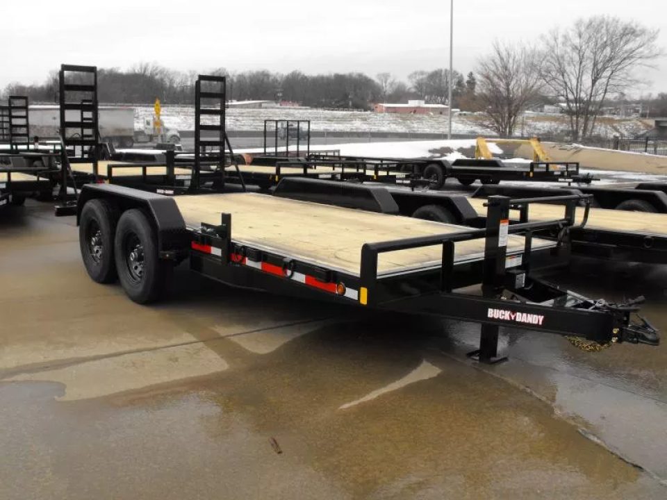 New Equipment Trailer 83 X 16  Dove 14000 GVWR  Stand Up Ramps