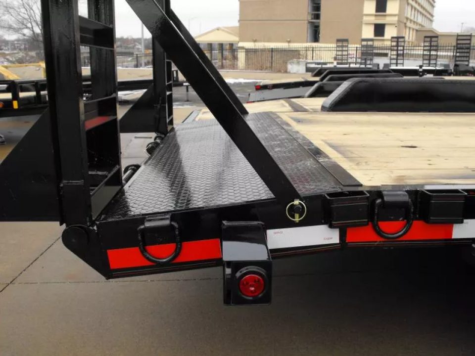 New Equipment Trailer 83 X 16  Dove 14000 GVWR  Stand Up Ramps