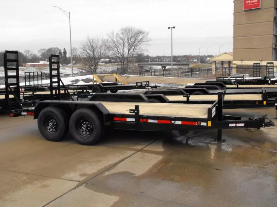 New Equipment Trailer 83 X 16  Dove 14000 GVWR  Stand Up Ramps