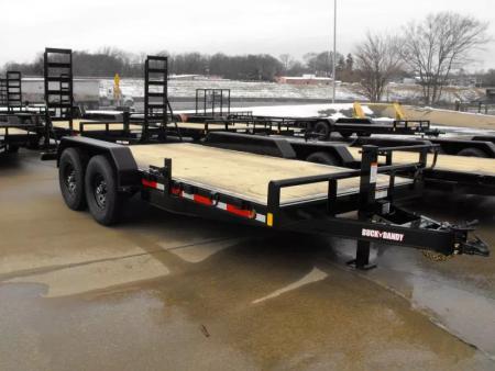 New Equipment Trailer 83 X 16  Dove 14000 GVWR  Stand Up Ramps