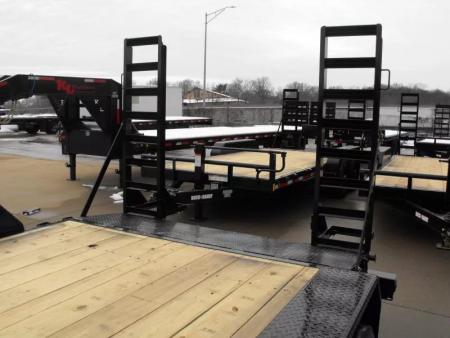New Equipment Trailer 83 X 16  Dove 14000 GVWR  Stand Up Ramps