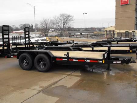 New Equipment Trailer 83 X 16  Dove 14000 GVWR  Stand Up Ramps