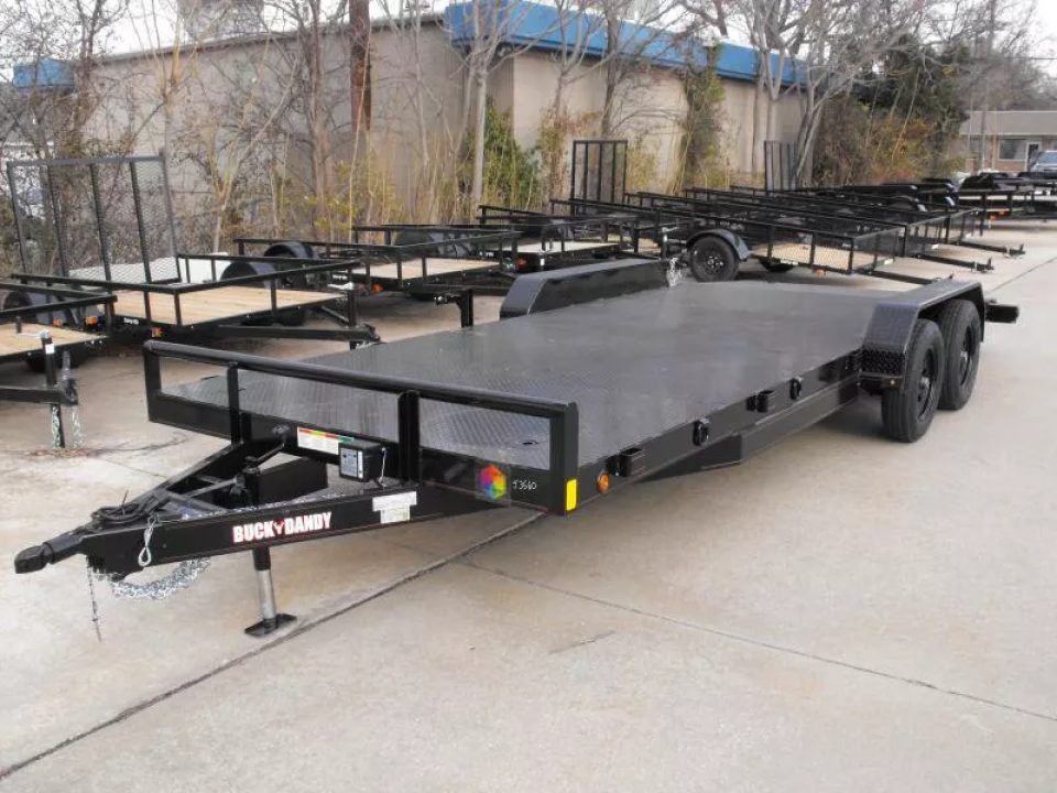 New Buck Dandy Car Hauler   83 X 20   4' Dove Steel (83 x 16+4Dove)  (7000 GVWR)  Car Hauler