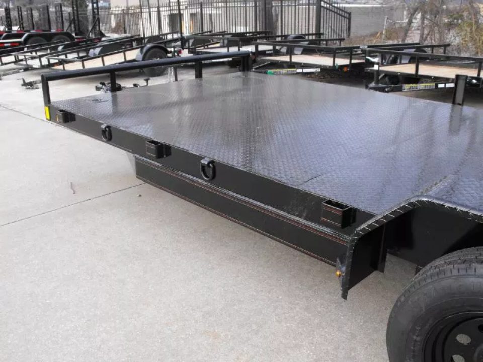 New Buck Dandy Car Hauler   83 X 20   4' Dove Steel (83 x 16+4Dove)  (7000 GVWR)  Car Hauler