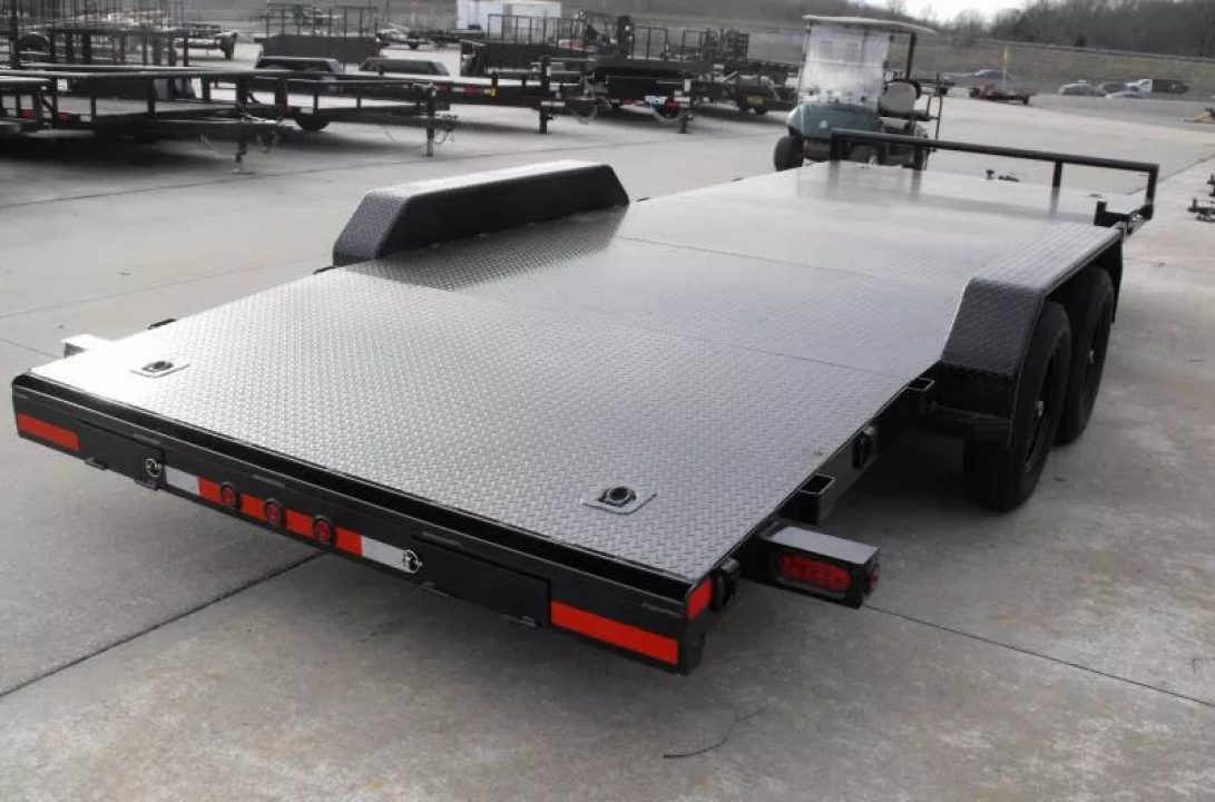 New Buck Dandy Car Hauler   83 X 20   4' Dove Steel (83 x 16+4Dove)  (7000 GVWR)  Car Hauler