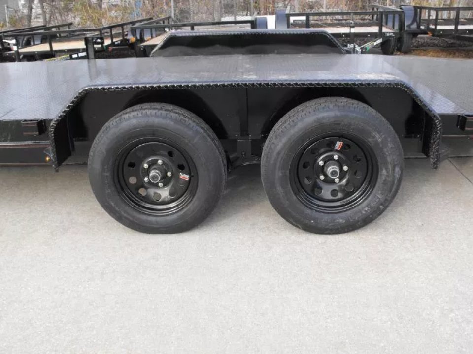 New Buck Dandy Car Hauler   83 X 20   4' Dove Steel (83 x 16+4Dove)  (7000 GVWR)  Car Hauler