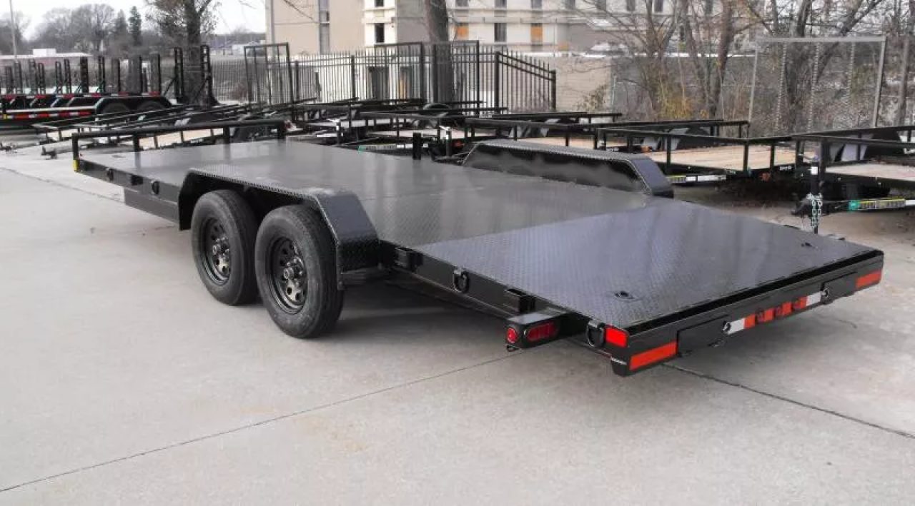 New Buck Dandy Car Hauler   83 X 20   4' Dove Steel (83 x 16+4Dove)  (7000 GVWR)  Car Hauler