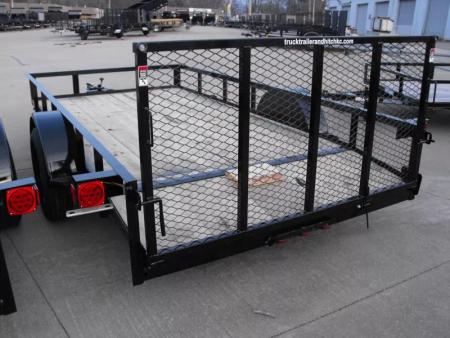 New Buck Dandy Utility Trailer 6 X 12 Rear Spring Loaded Ramp 2990  Axle