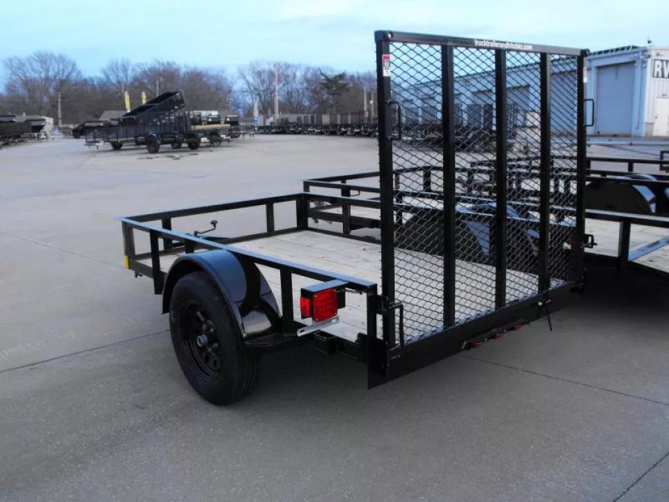 New Utility Trailer  5 X 8   HD Spring Assisted  4' Ramp