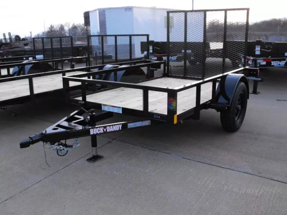 New Utility Trailer  5 X 8   HD Spring Assisted  4' Ramp